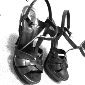 YSL high heels in black